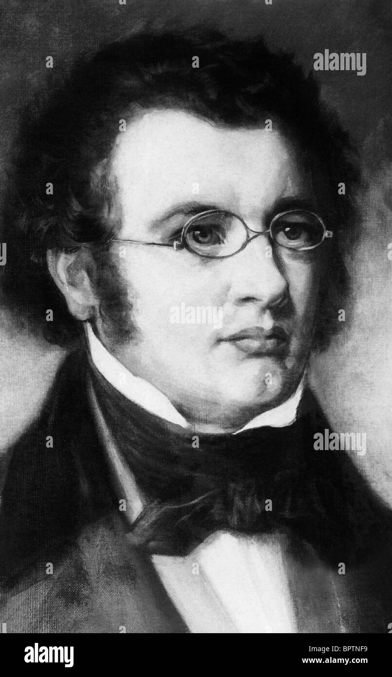FRANZ SCHUBERT COMPOSER (1820) Stock Photo