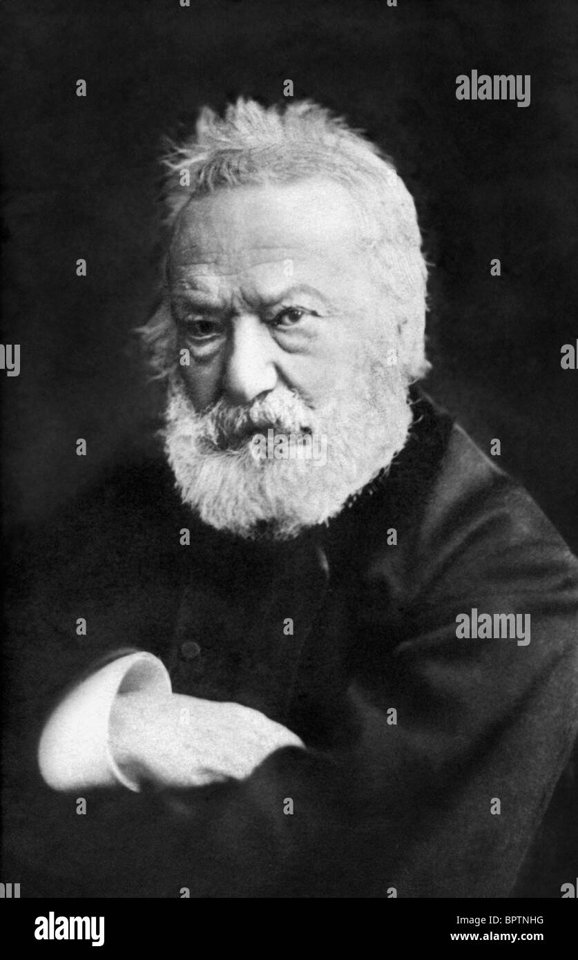 VICTOR HUGO WRITER AUTHOR (1852) Stock Photo