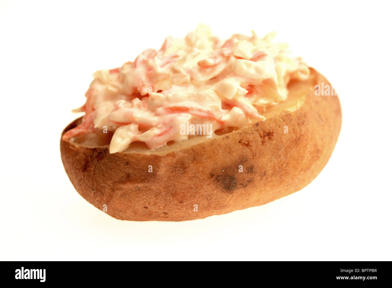Jacket Potato with Coleslaw Stock Photo Alamy