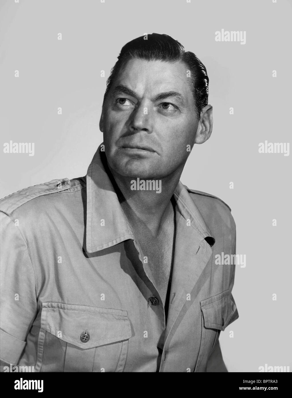 JOHNNY WEISSMULLER ACTOR (1952) Stock Photo