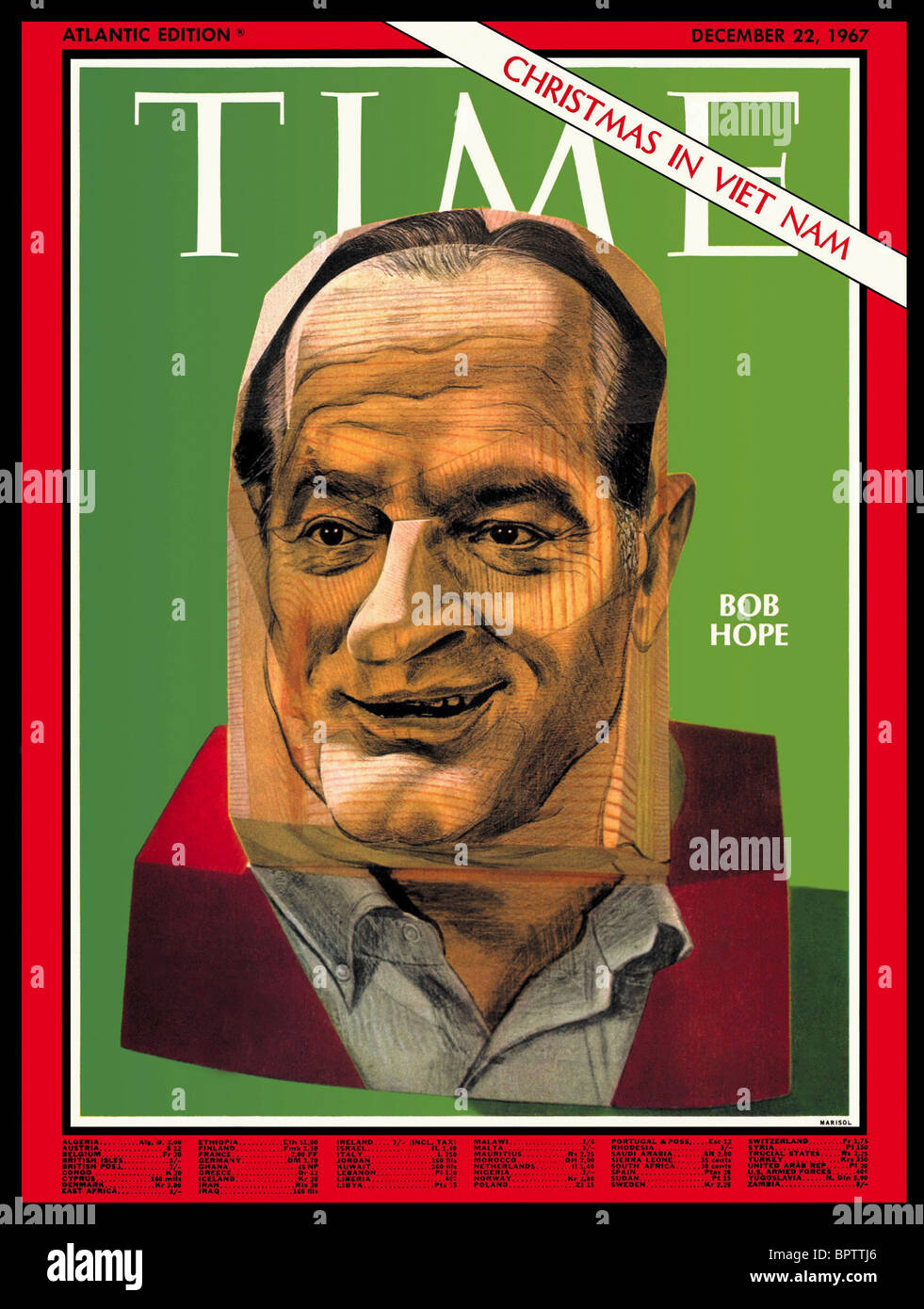 BOB HOPE TIME MAGAZINE COVER ACTOR ON MAGZINE COVER (1967) Stock Photo