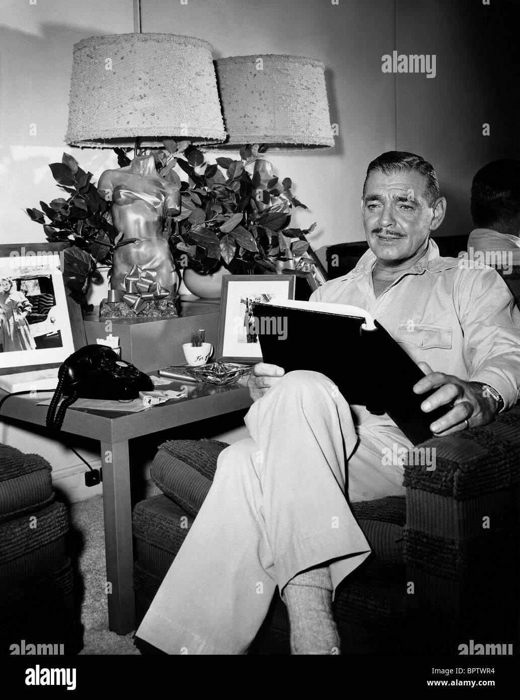 CLARK GABLE ACTOR (1957) Stock Photo