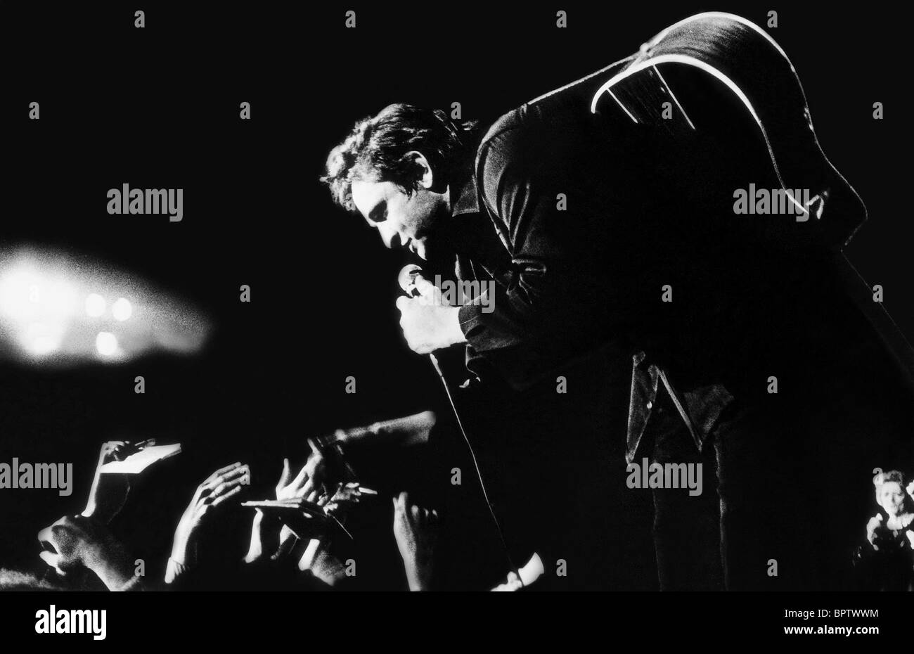 JOHNNY CASH COUNTRY SINGER (1972) Stock Photo