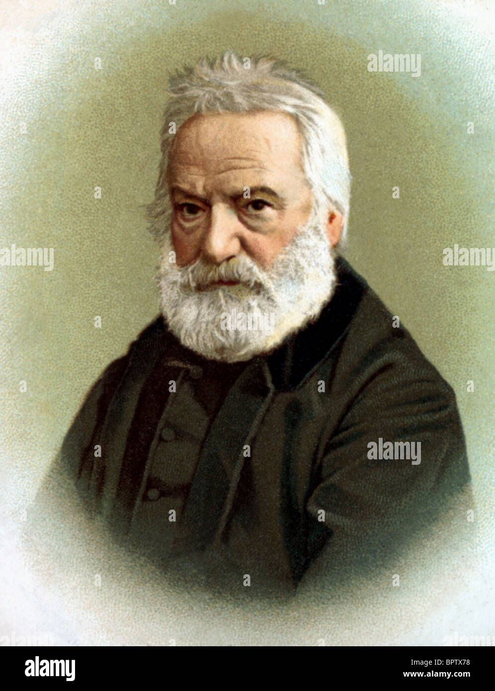 VICTOR HUGO WRITER AUTHOR (1852) Stock Photo