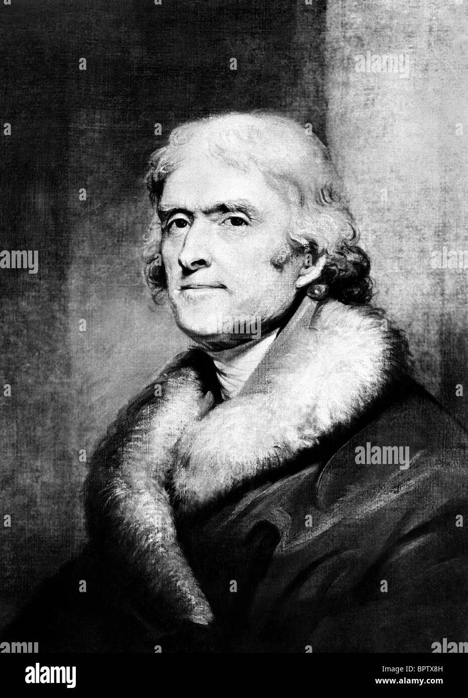 THOMAS JEFFERSON WRITER (1803) Stock Photo