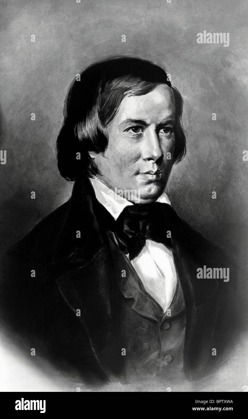 ROBERT SCHMANN MUSIC COMPOSER (1850) Stock Photo