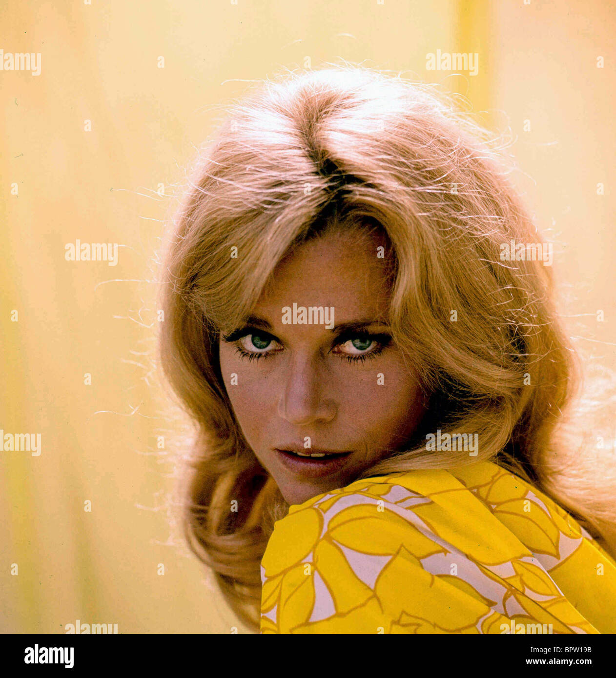 Jane Fonda Actress 1970 Stock Photo Alamy