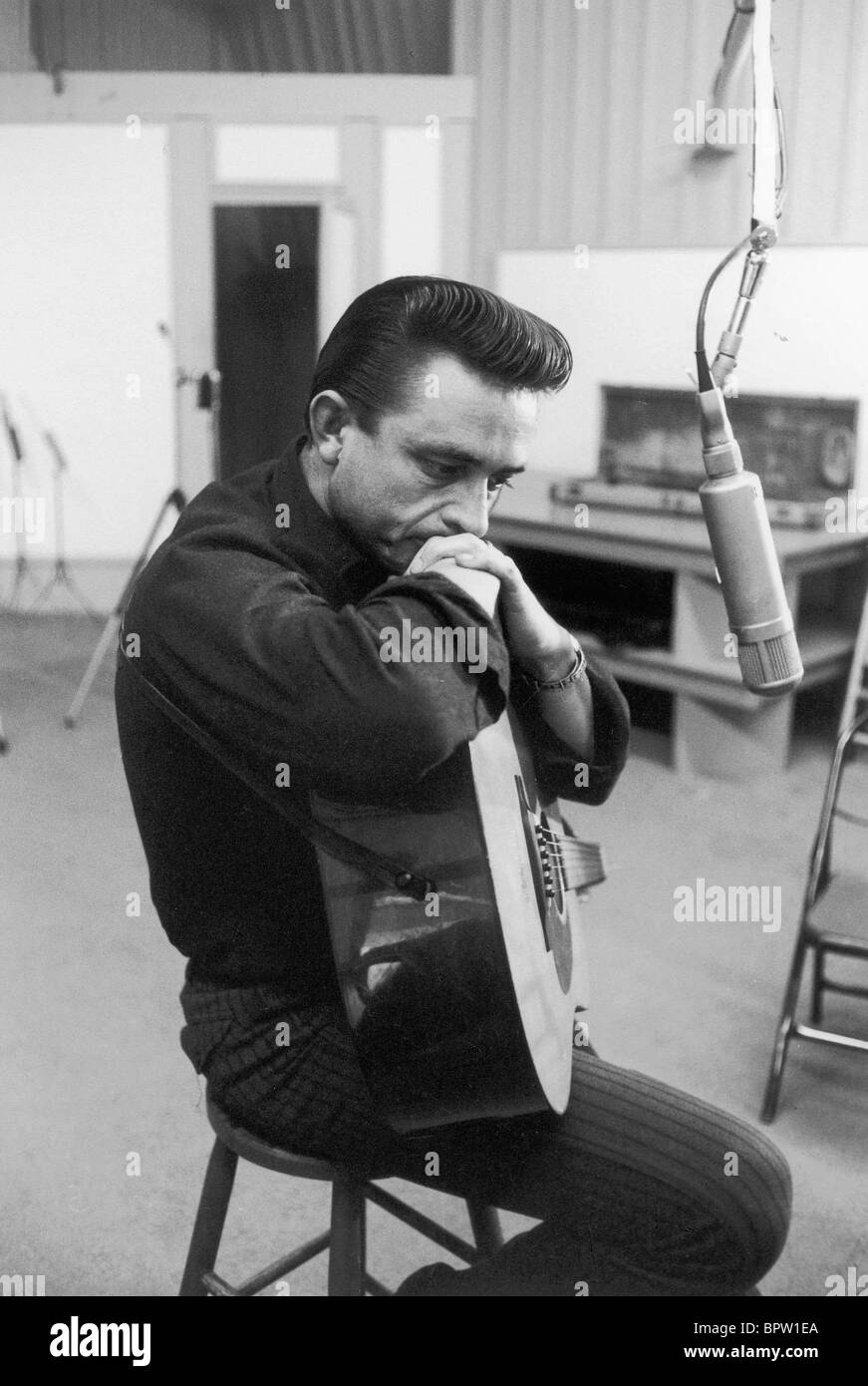 JOHNNY CASH COUNTRY SINGER (1959) Stock Photo