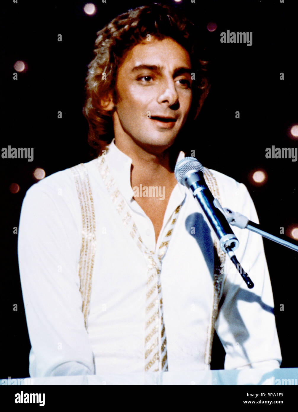 4 Barry Manilow Photo American Singer Songwriter Music Poster On Stage Smiling