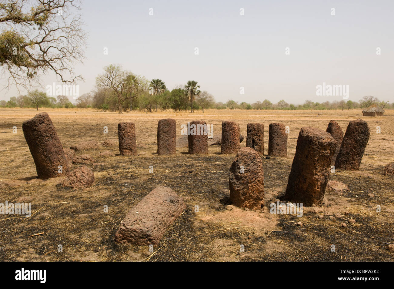 Ker Batch Stone Circles, the Gambia Stock Photo