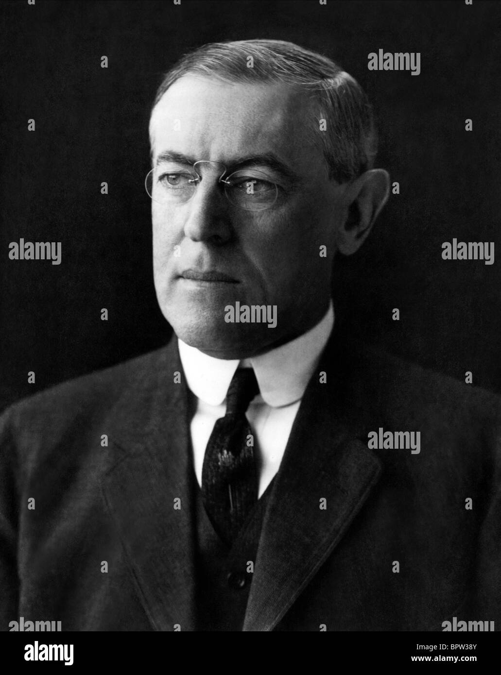 WOODROW WILSON PRESIDENT OF THE UNITED STATES 01 June 1921 Stock Photo