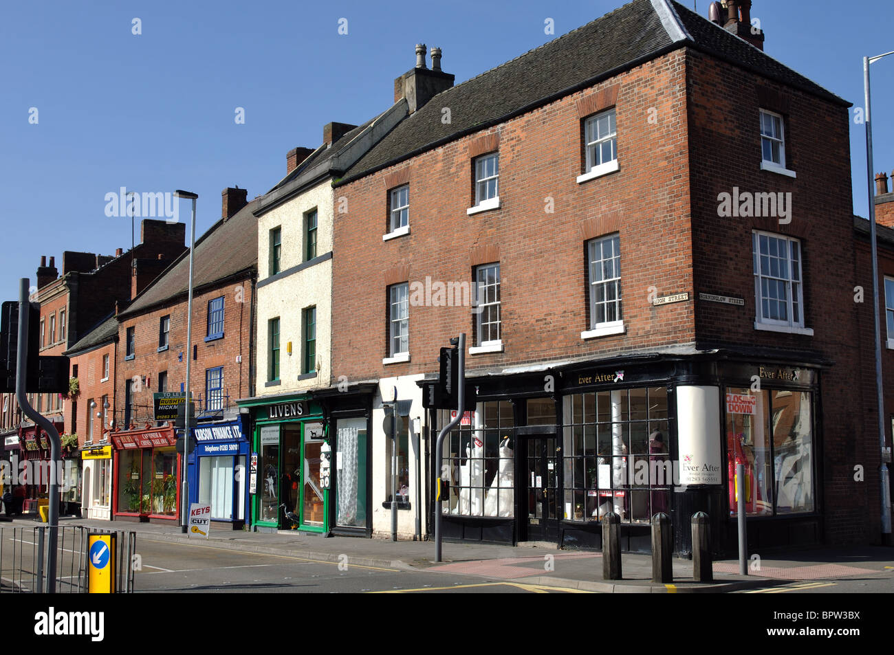 High Street, Burton on Trent, Staffordshire, England, UK Stock Photo