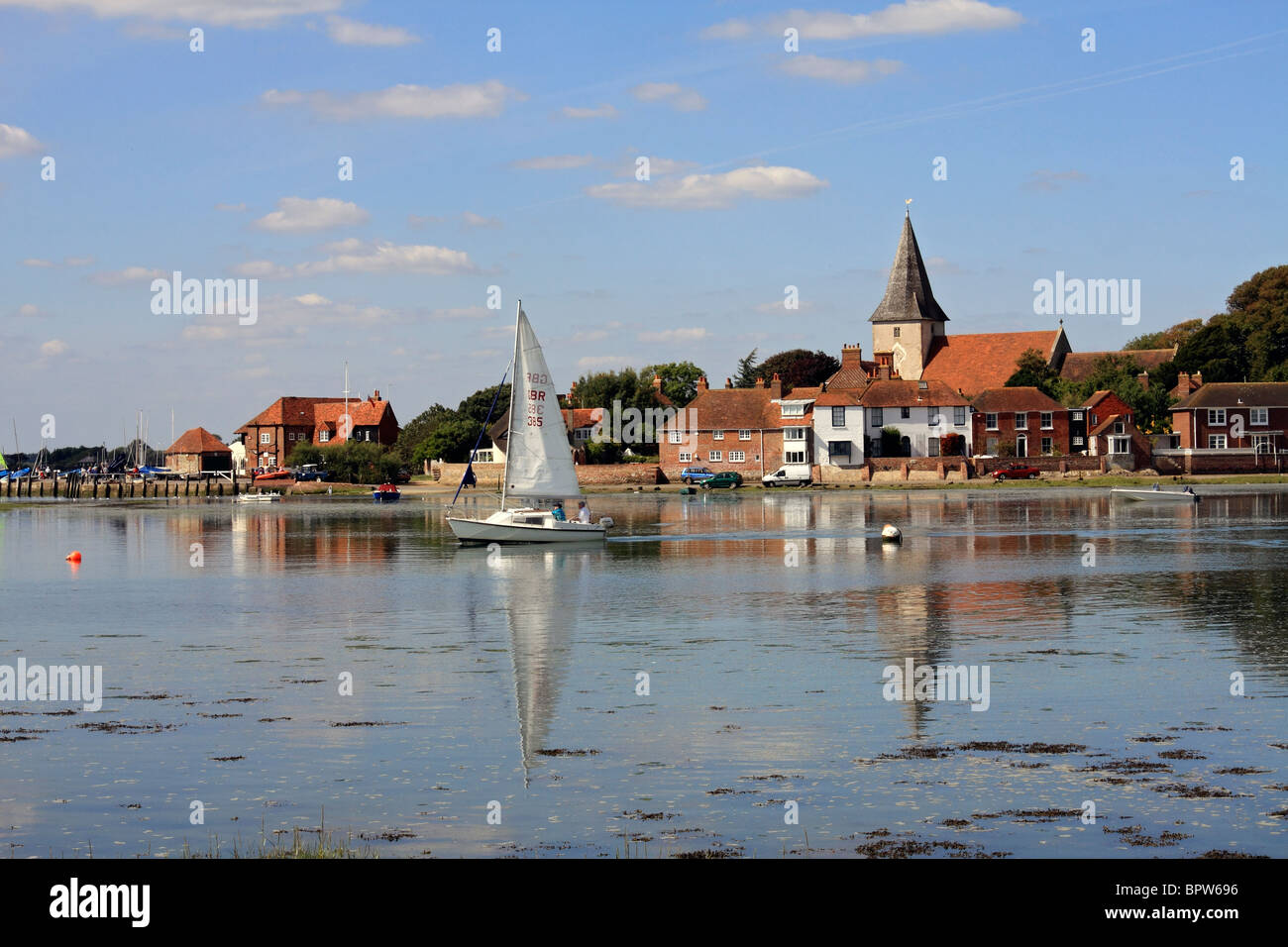 The historic village of Bosham in West Sussex on an inlet of Chichester