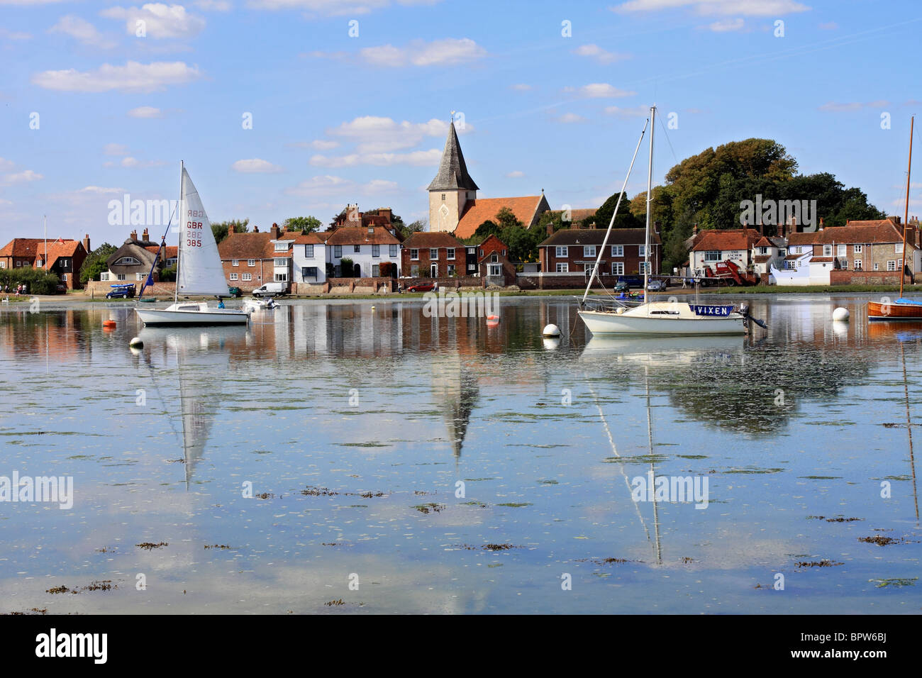 The Historic Village Of Bosham In West Sussex On An Inlet Of Chichester 