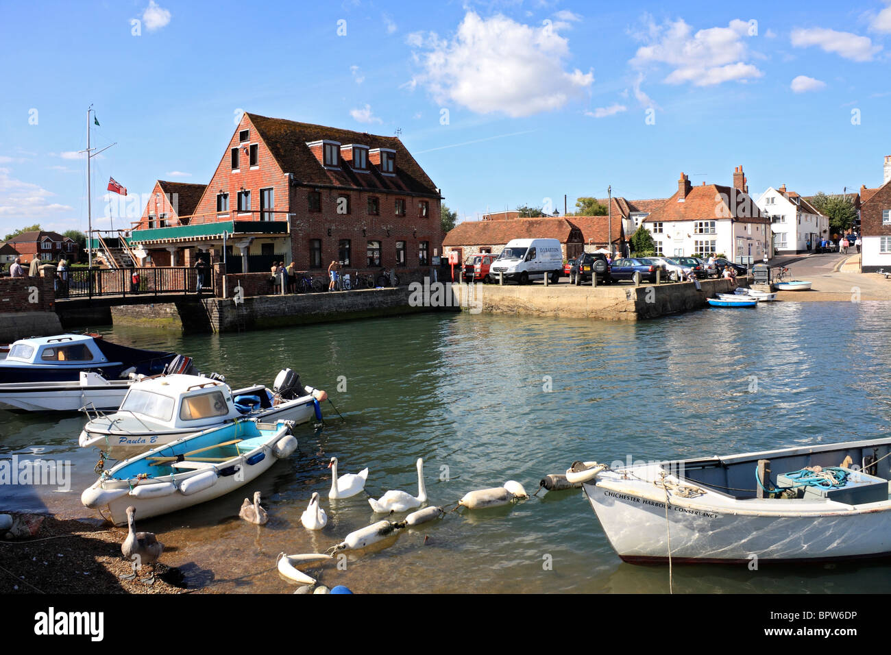 The historic village of Emsworth in West Sussex on an inlet of