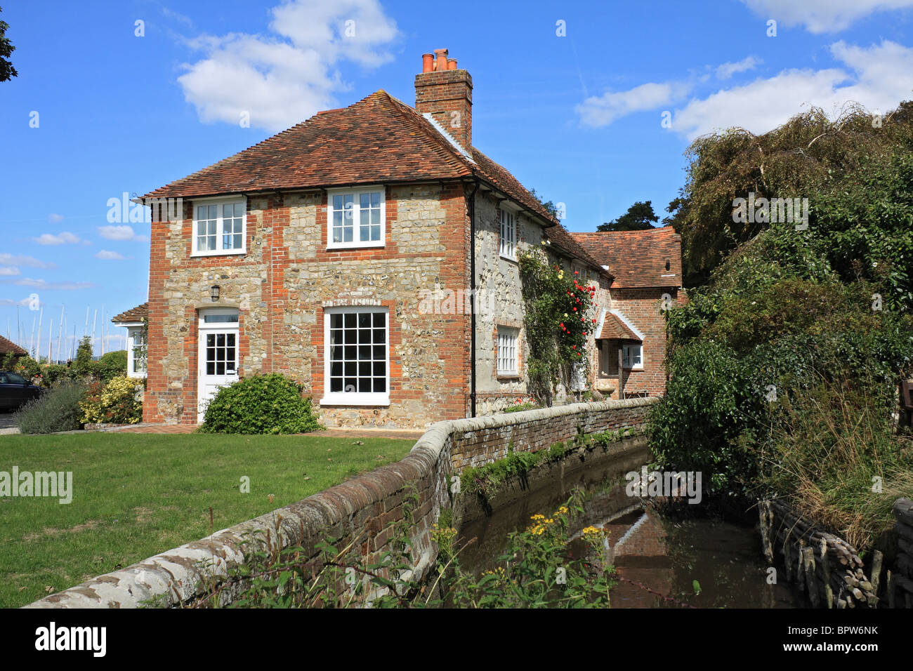 The historic village of Bosham in West Sussex on an inlet of Chichester