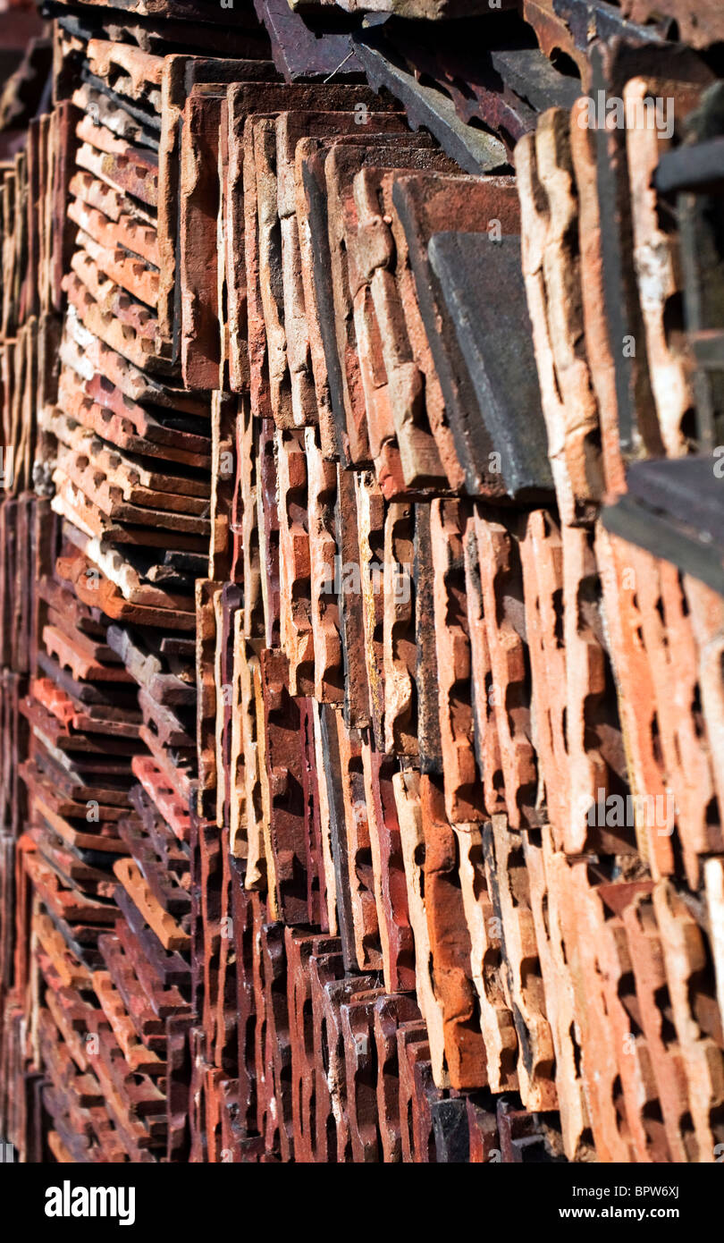 Architectural objects, Roof edging, Stamped bricks, Roofing Tiles and