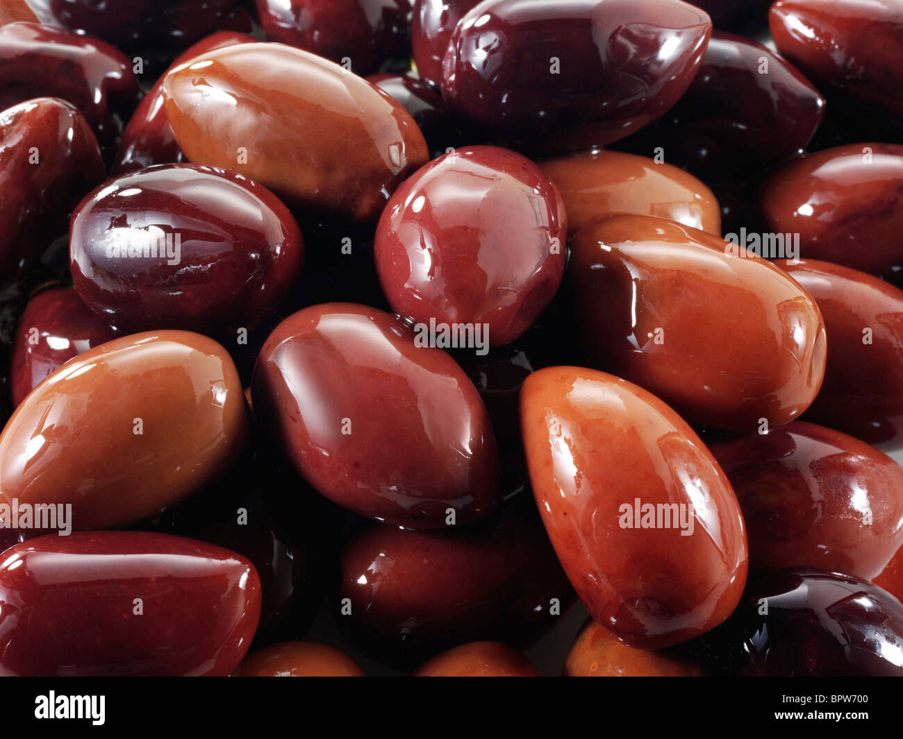 Fresh Kalamata olives photos, pictures & images. Stock Photo