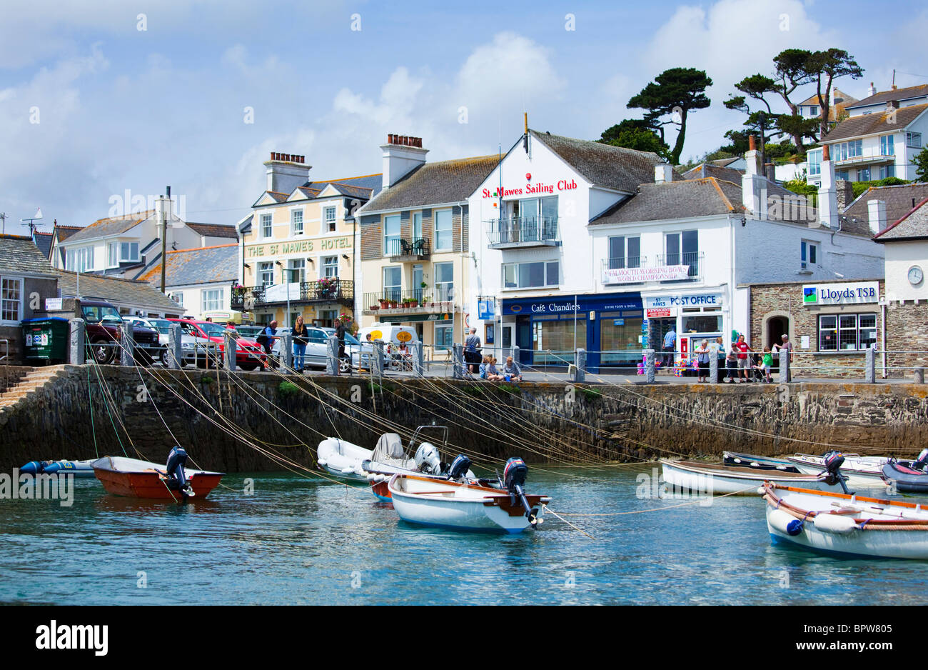 St Mawes Harbour Cornwall summer Stock Photo