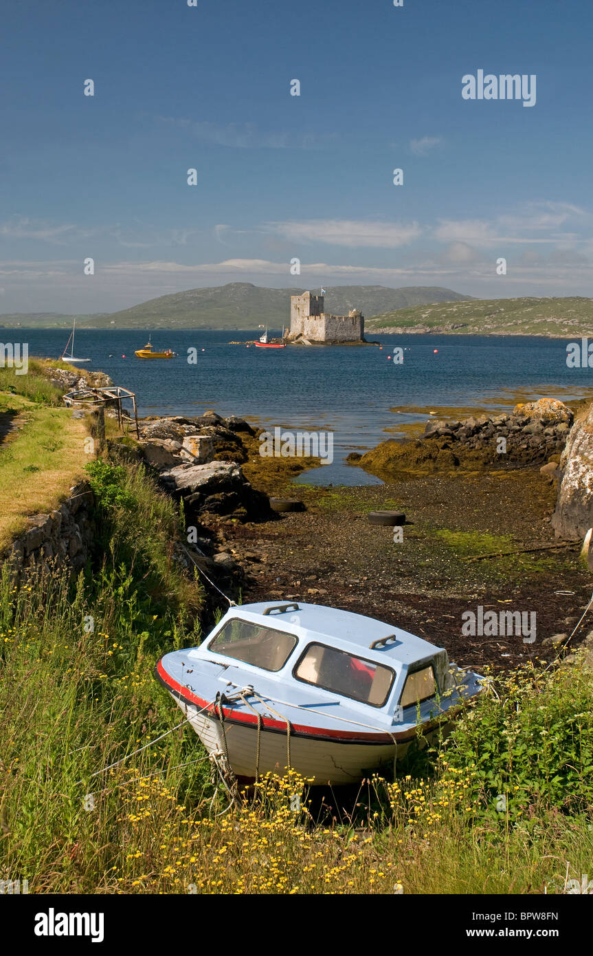 Kisimul Castle sits in Castlebay on the Island of Barra, Outer Hebrides Western Isles. Scotland.  SCO 6524 Stock Photo