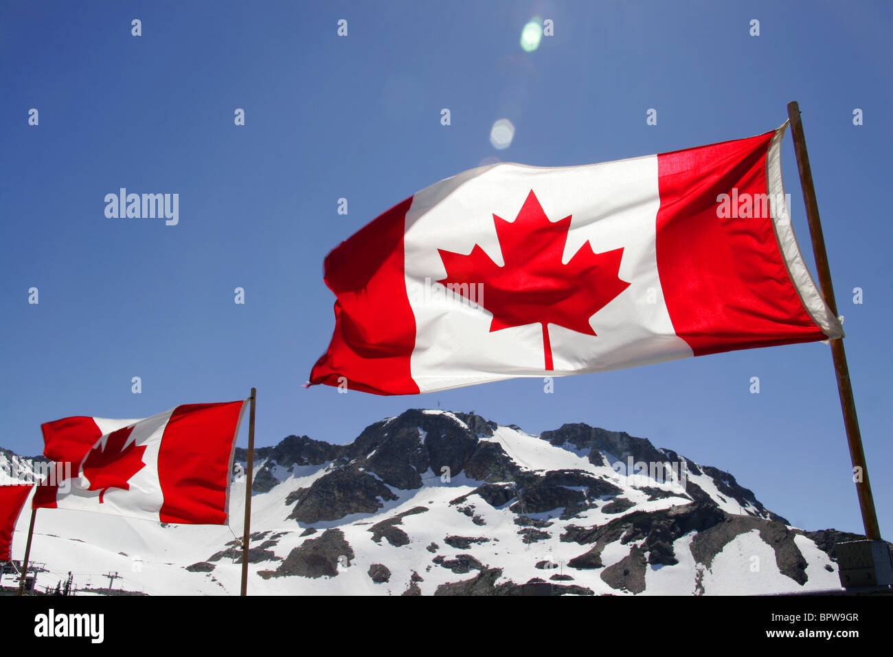 British canadian flags on flag hi-res stock photography and images - Alamy