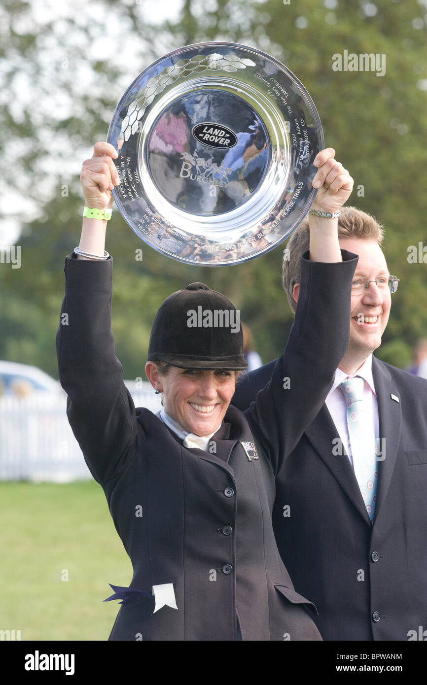 Burghley Horse Trials Winner Caroline Powell,New Zealand Stock Photo