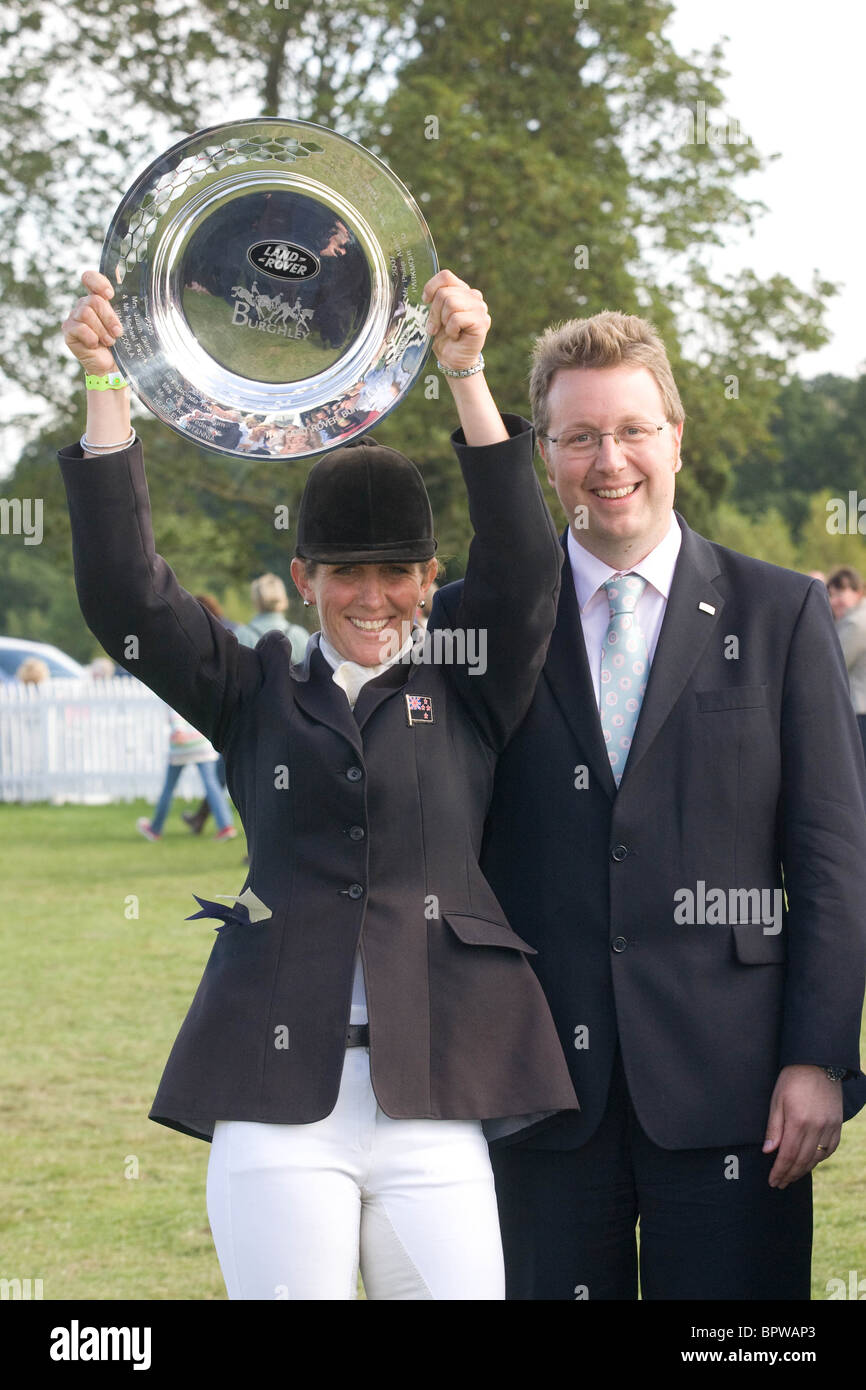 Burghley Horse Trials Winner Caroline Powell,New Zealand Stock Photo