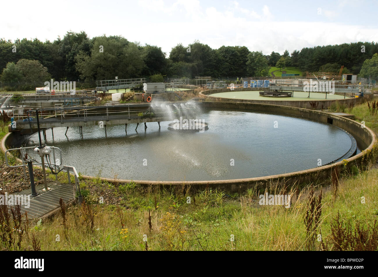 Water treatment works near East Kilbride in Scotland Stock Photo Alamy