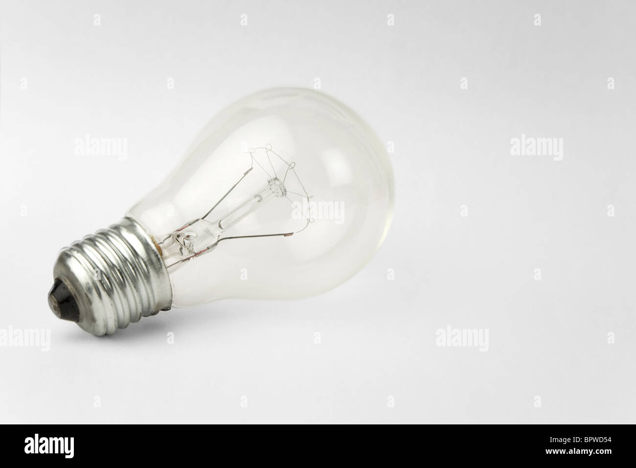 Light Bulb close up shot Stock Photo