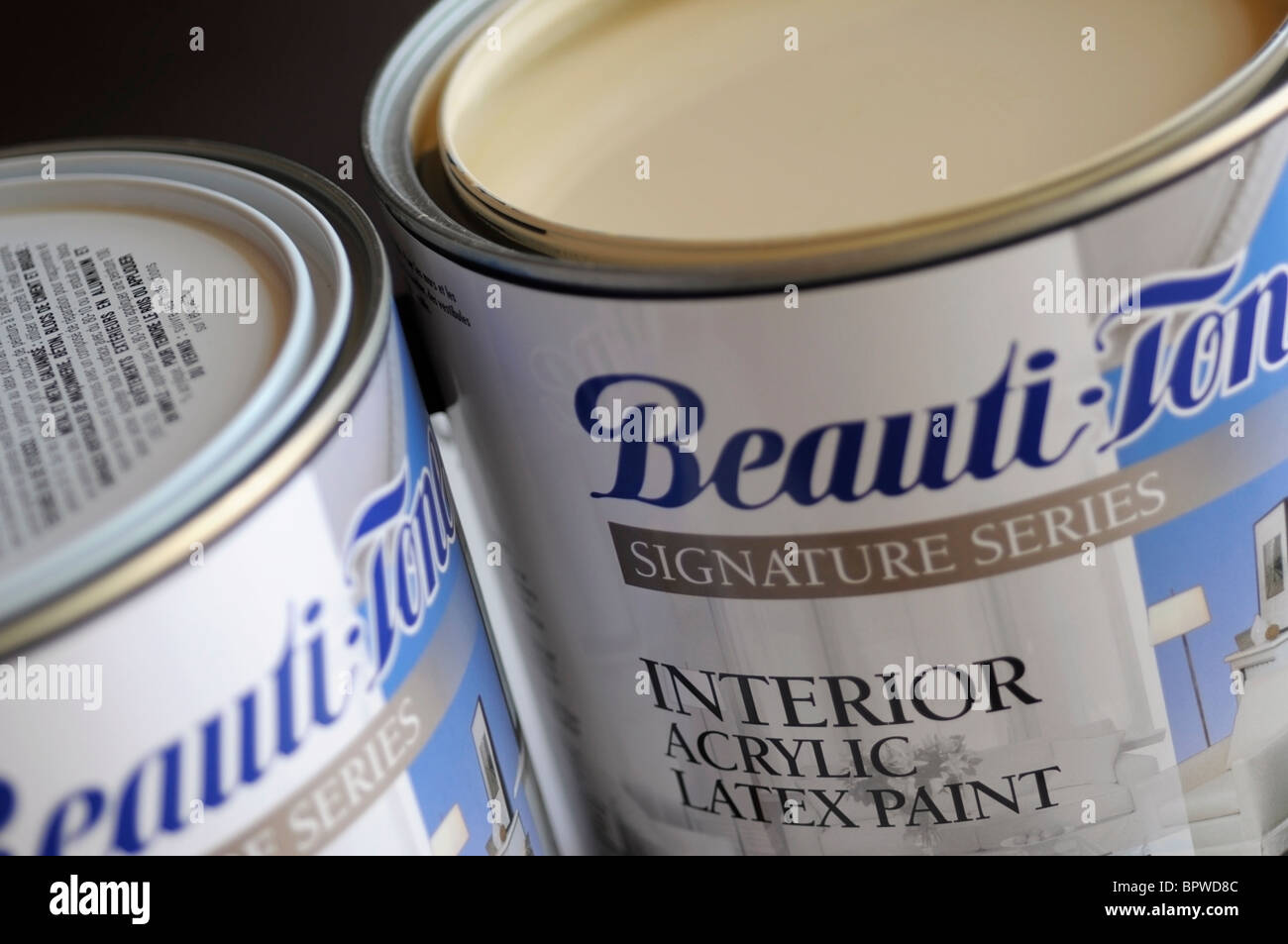 Paint Cans Stock Photo