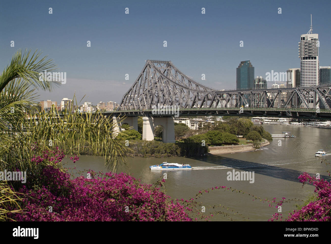 The Story Bridge in the city of Brisbane, Australia Stock Photo