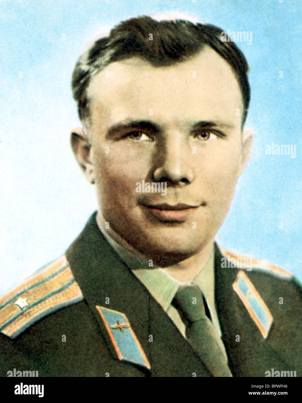 YURI GAGARIN RUSSIAN COSMONAUT 12 April 1961 Stock Photo