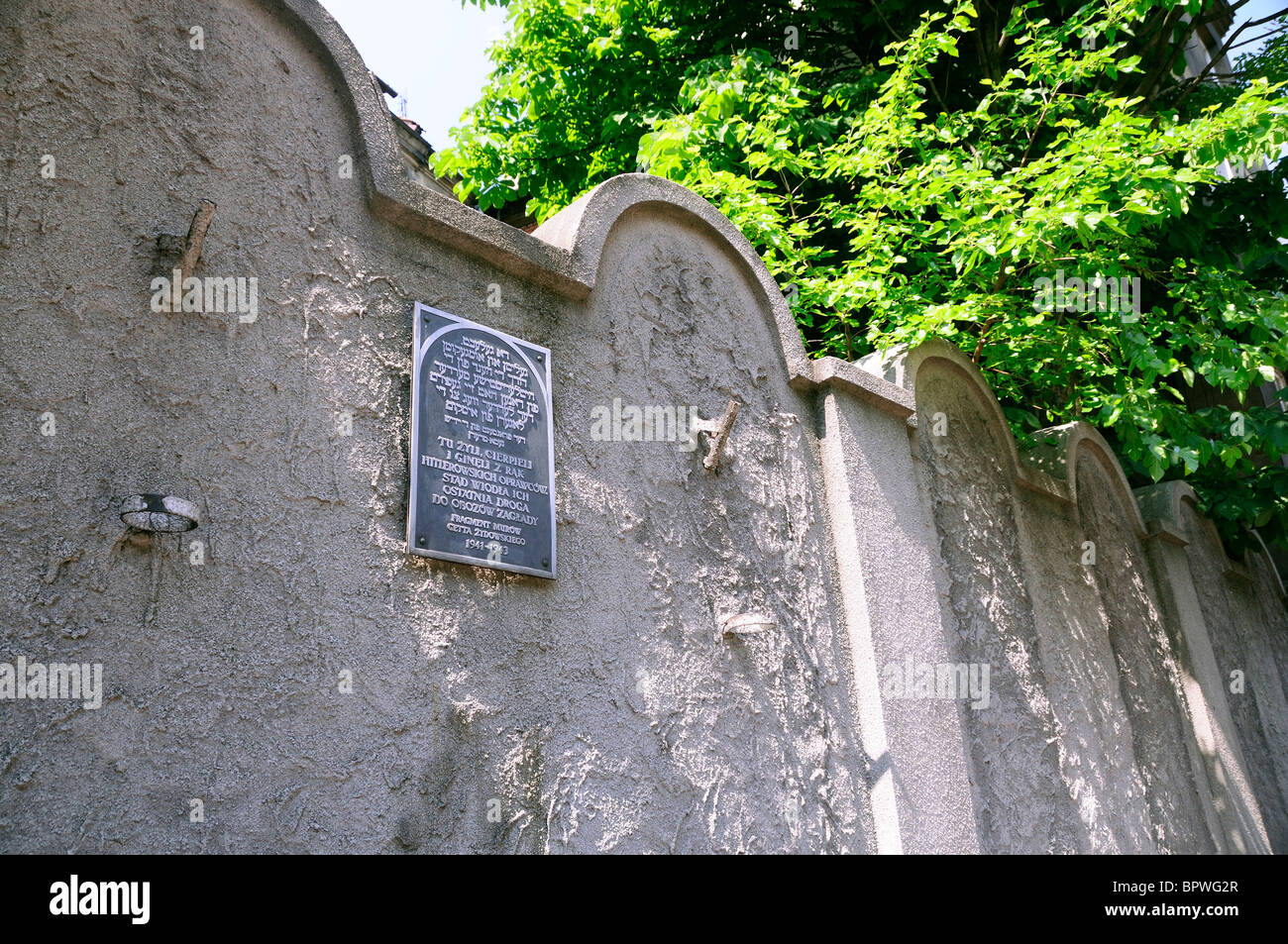 Original jewish Ghetto walls in Lwowska St in the Podgorze area of