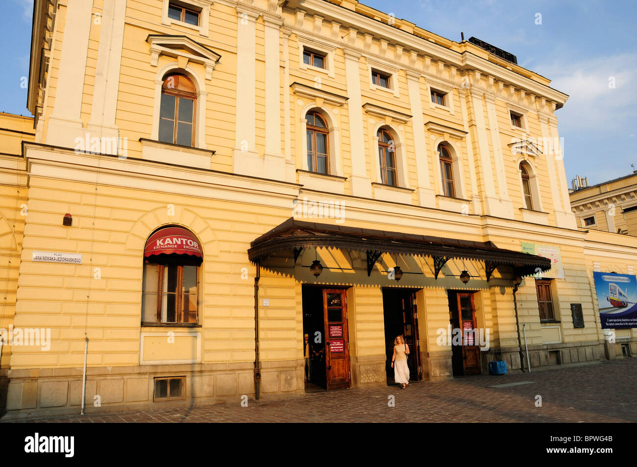 Krakow Main Railway Station exterior Stock Photo Alamy