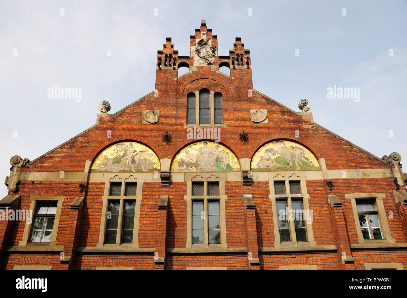 Sokol Society Building facade in Krakow Stock Photo - Alamy