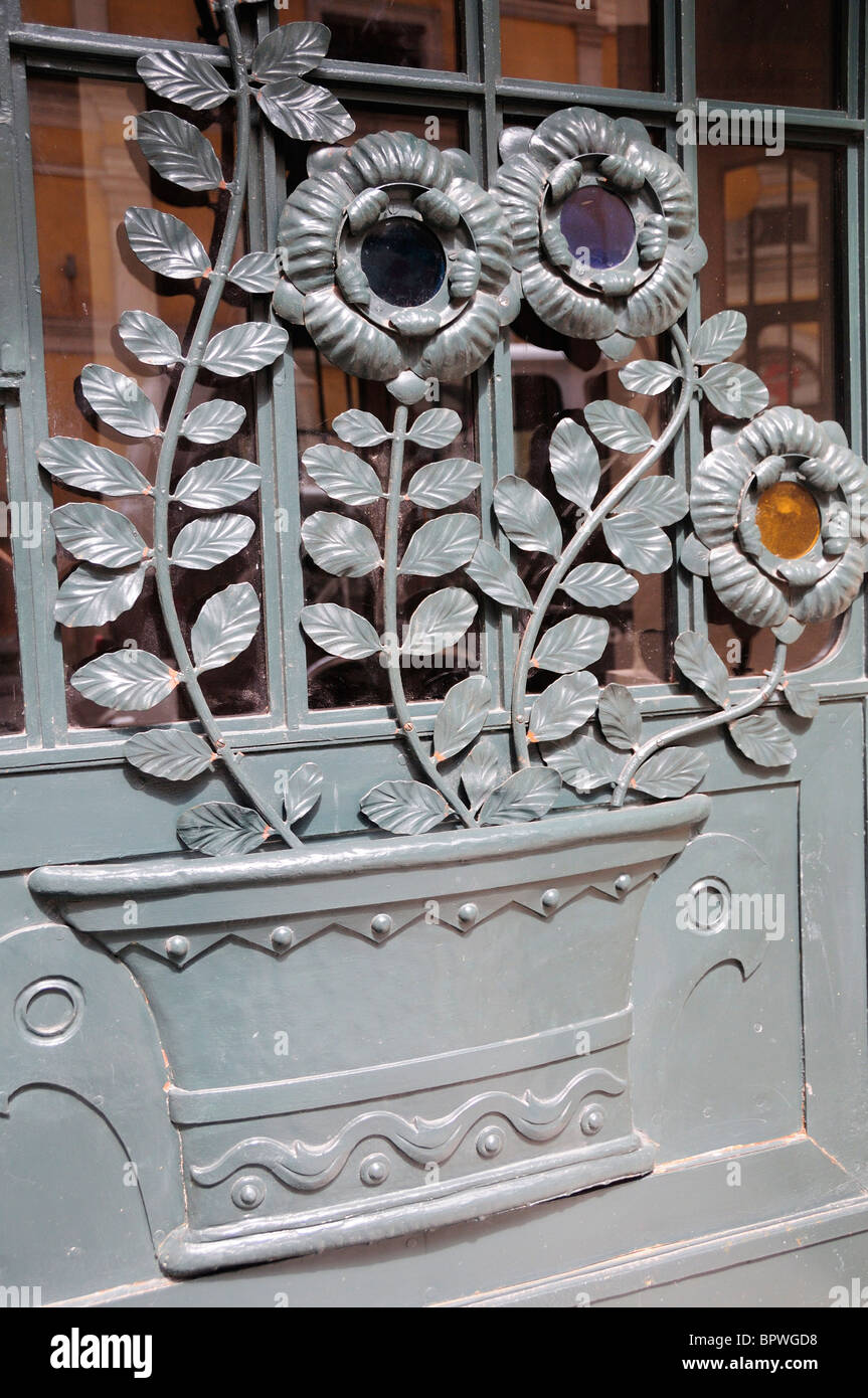 Iron gate detail of the Stary Theatre The Stary Teatr (Old Theatre) is