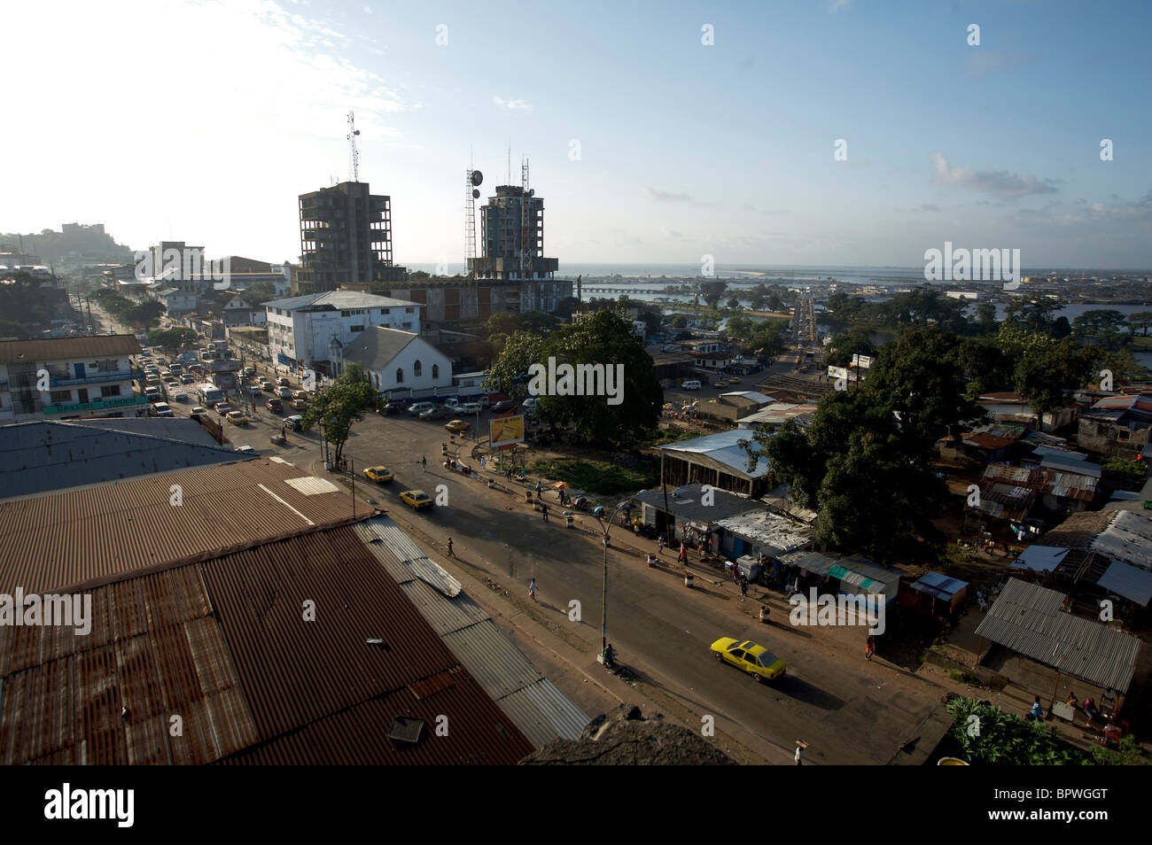 Liberia recovers from decades of civil war. Stock Photo