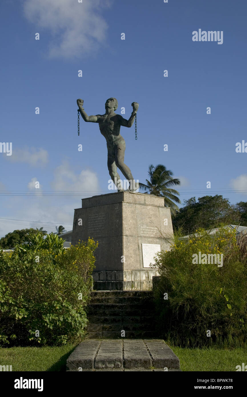Freed Slave statue Emancipation Statue is the work of Barbados' best