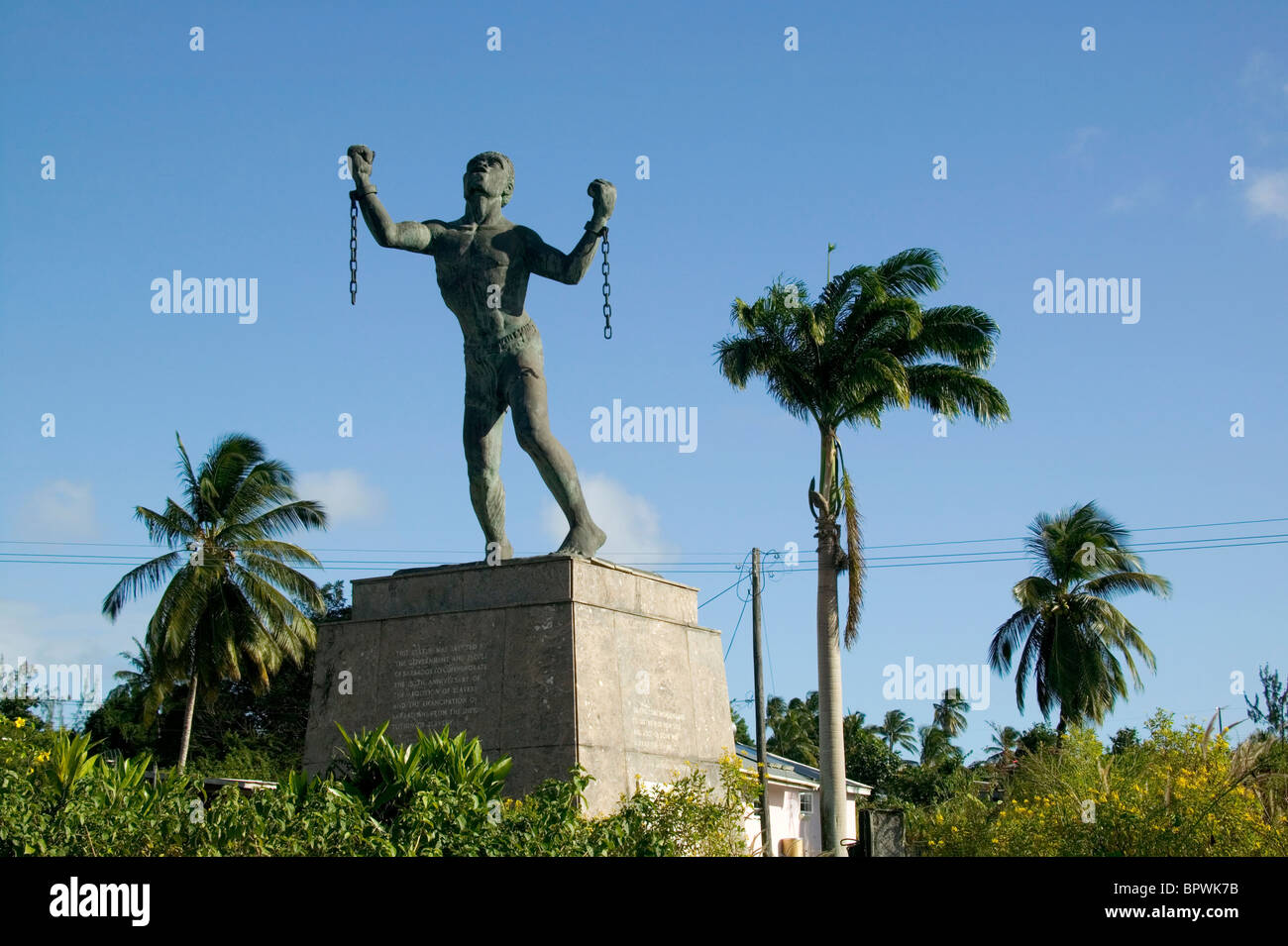 Freed Slave statue Emancipation Statue is the work of Barbados' best