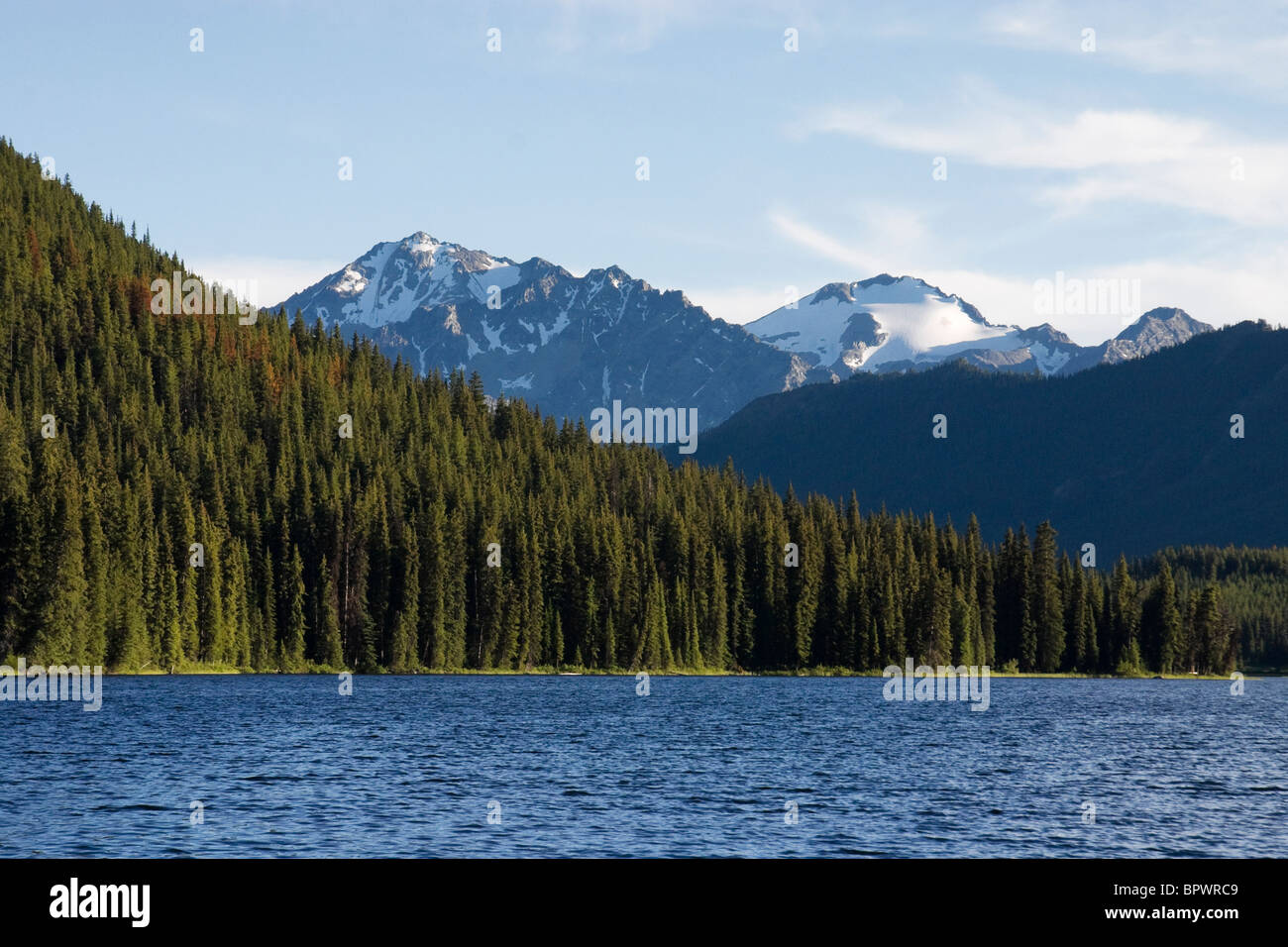 Spruce Lake in Chilcotin Region, British Columbia Stock Photo Alamy