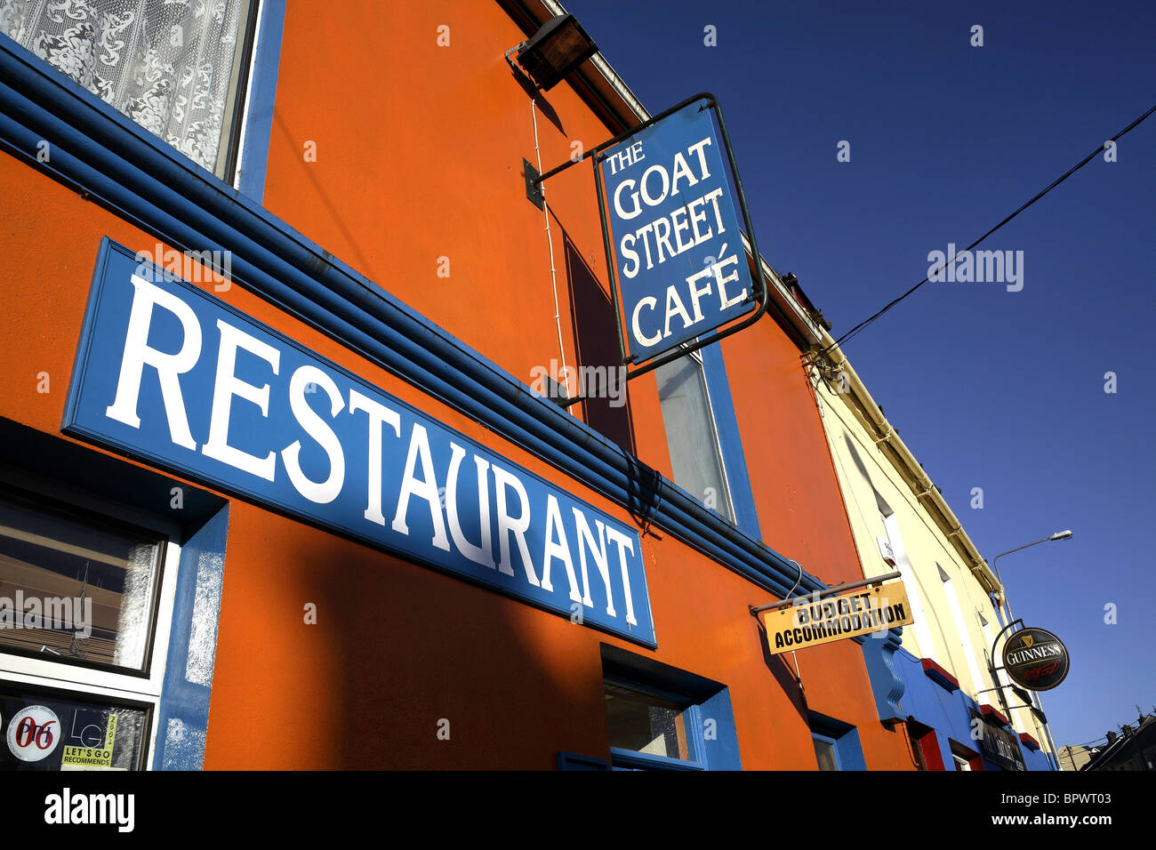 Goat Street Cafe Restaurant B&B Bed and Breakfast Budget Accommodation  Dingle, County Kerry Ireland Stock Photo - Alamy