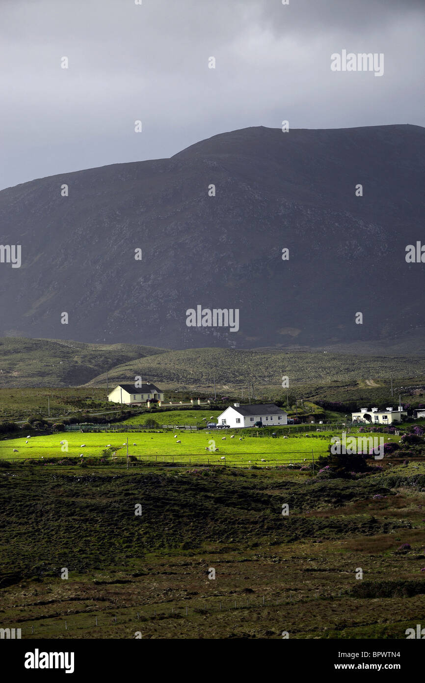 Cottage Corraun Hill Achill, County Mayo Ireland Stock Photo - Alamy