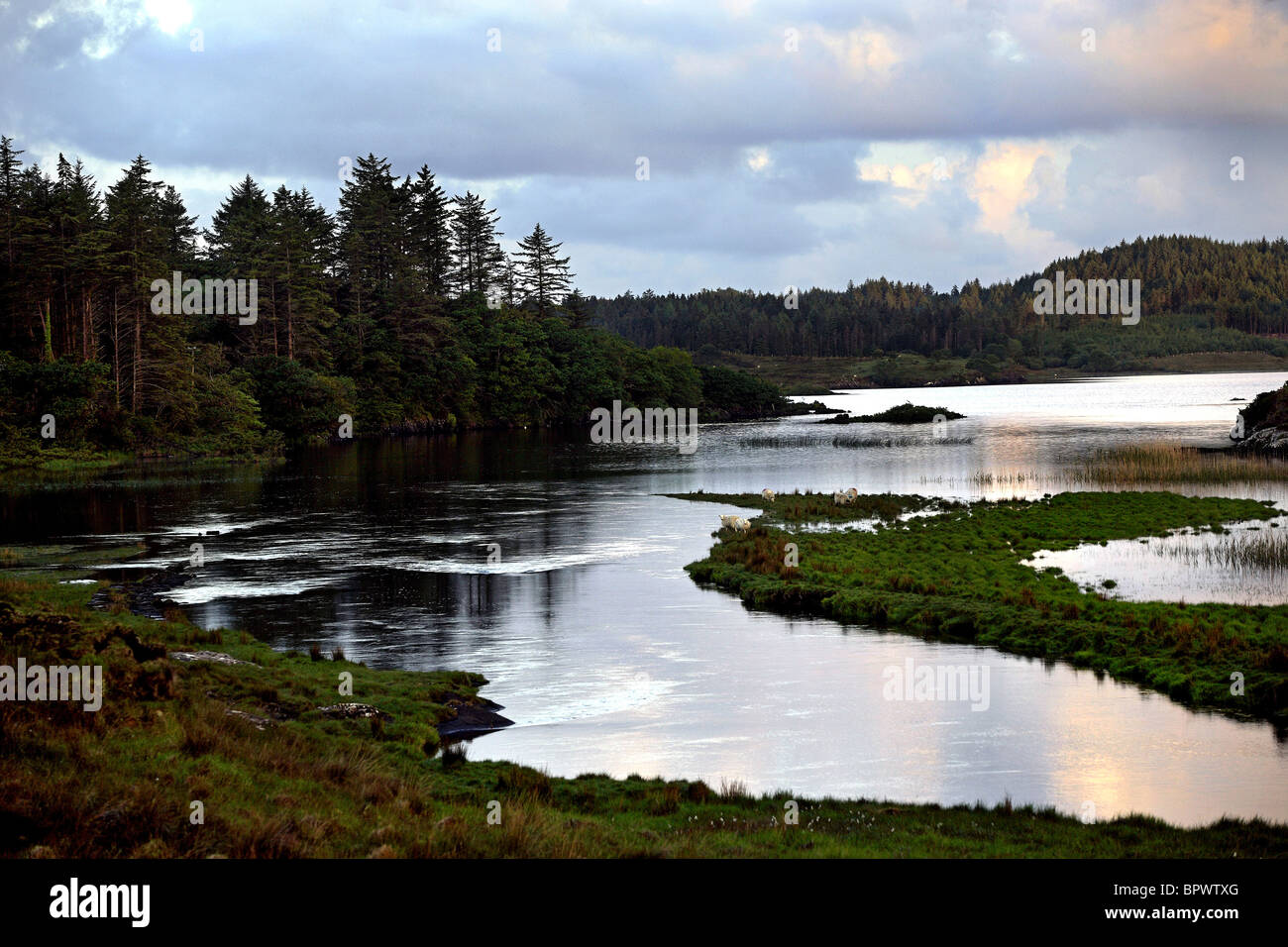 Connemara Landscape, County Galway Ireland Stock Photo