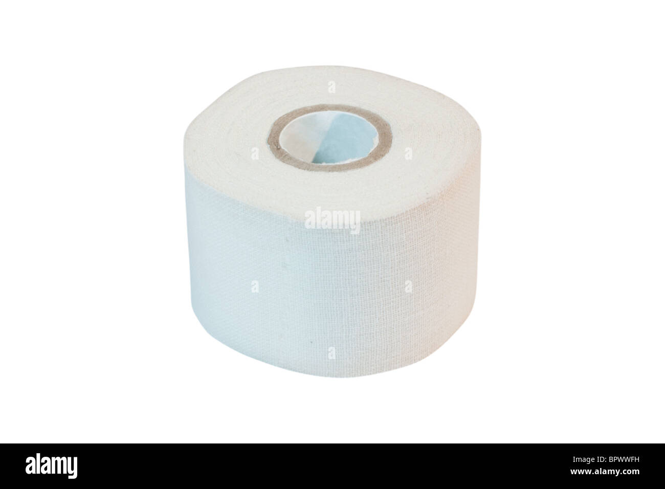 Adhesive bandage (sticking plaster) roll. Isolated on white background with clipping path. Stock Photo