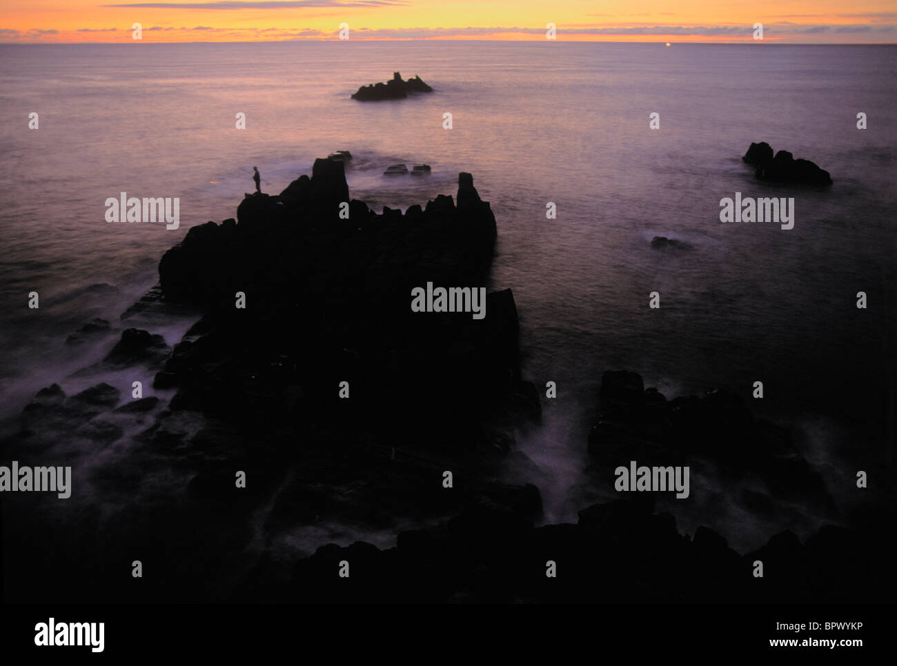 Sunset at Toijinbo, Japan Stock Photo