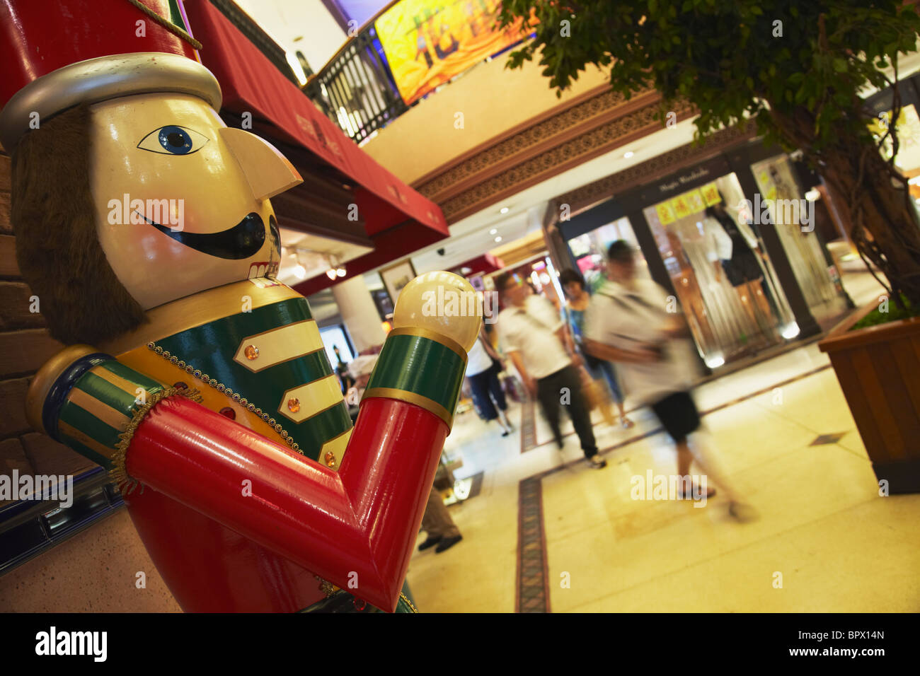 Interior of Western Market, Sheung Wan, Hong Kong, China Stock Photo