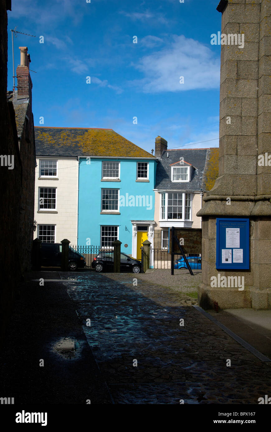 Penzance Cornwall UK Houses Stock Photo Alamy