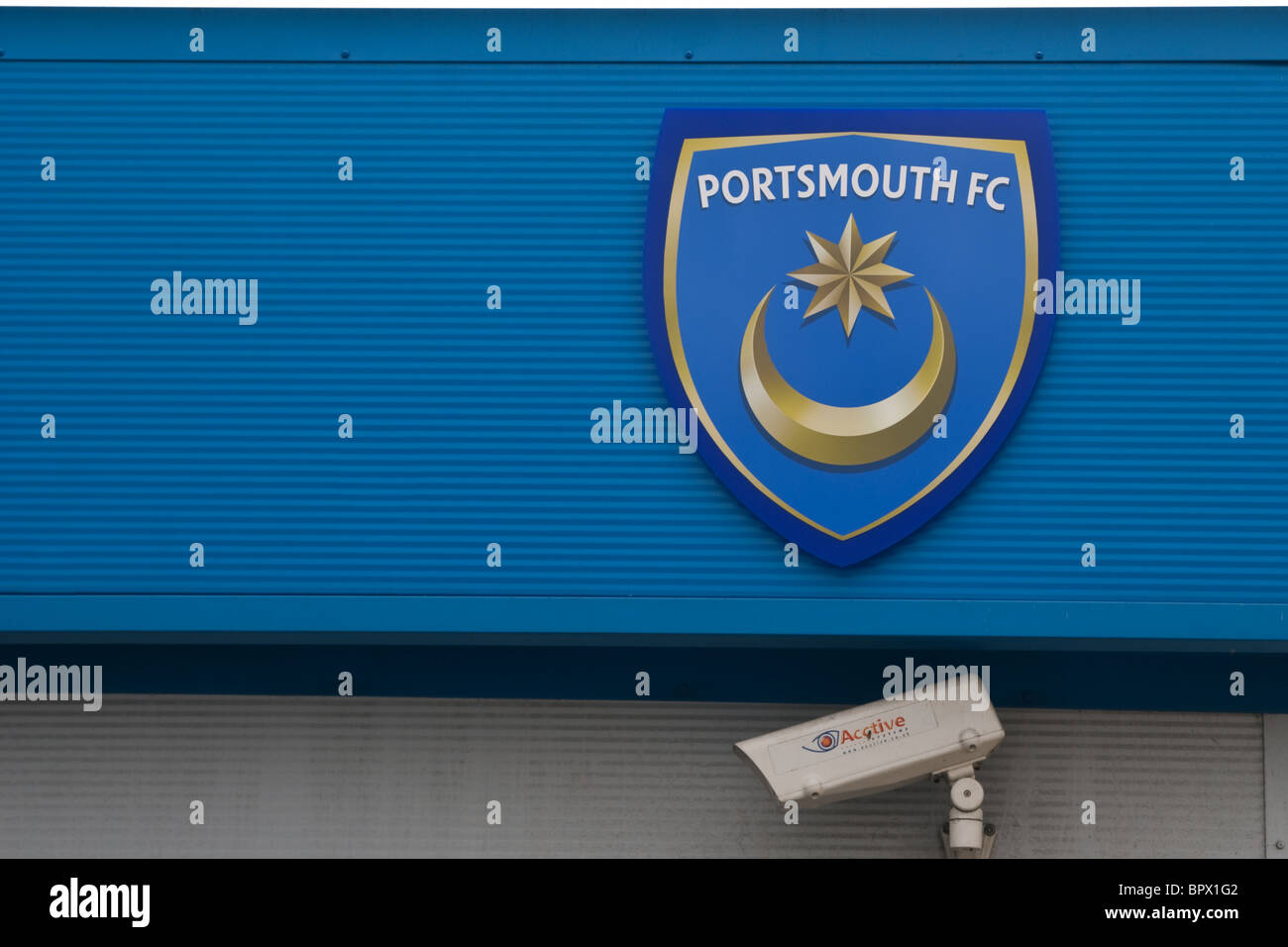 Portsmouth football club logo / sign / motif Stock Photo