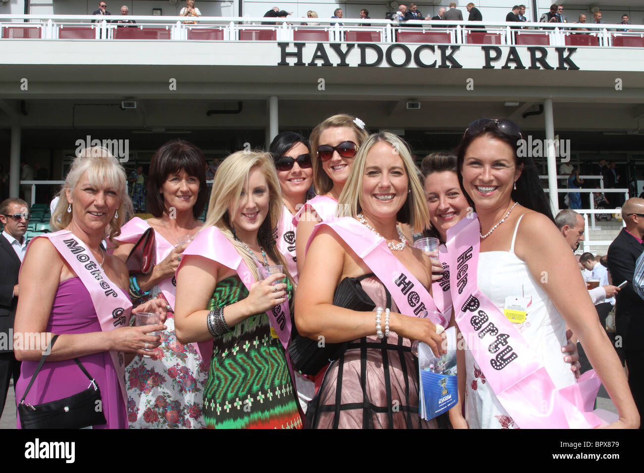 Hen Party    Woman at the Betfred Sprint Cup Race meeting, Haydock Park Racecourse Saturday 4th September, 2010 Stock Photo