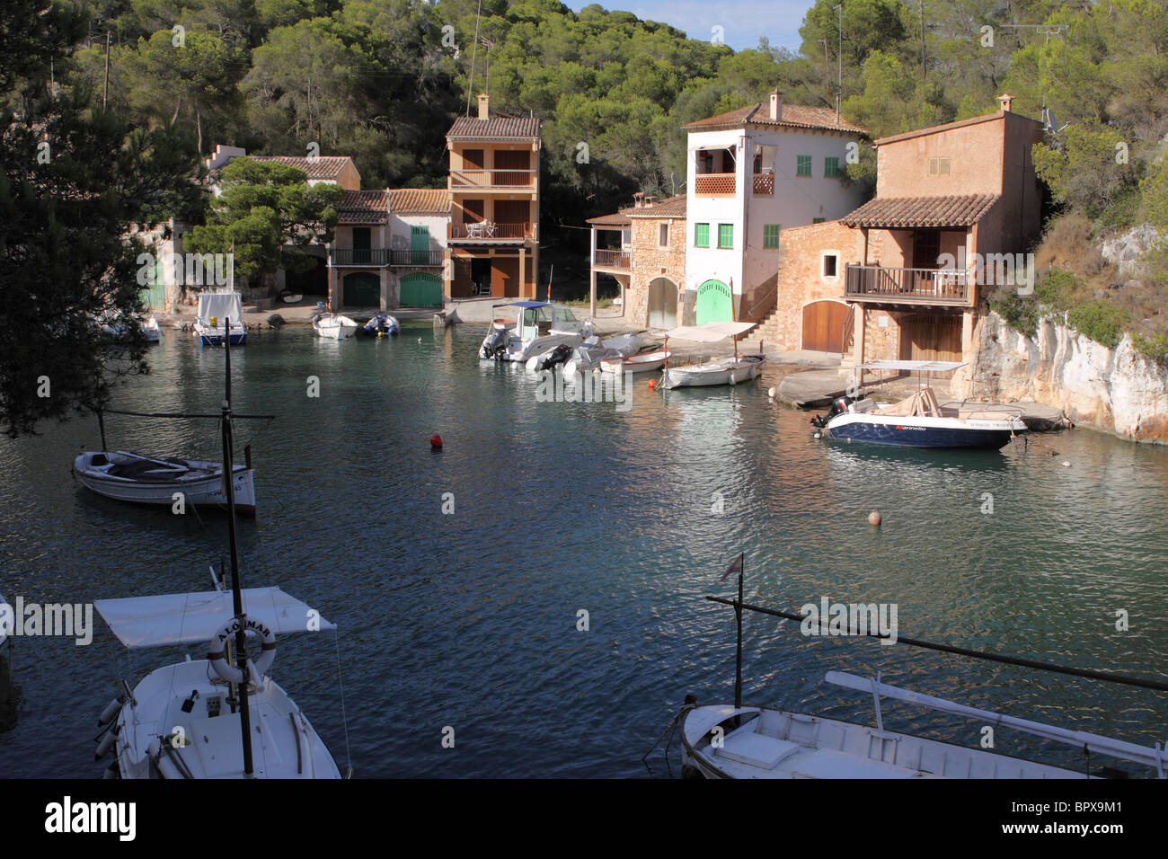 Cala Figuera village resort in Mallorca Majorca Spain Stock Photo
